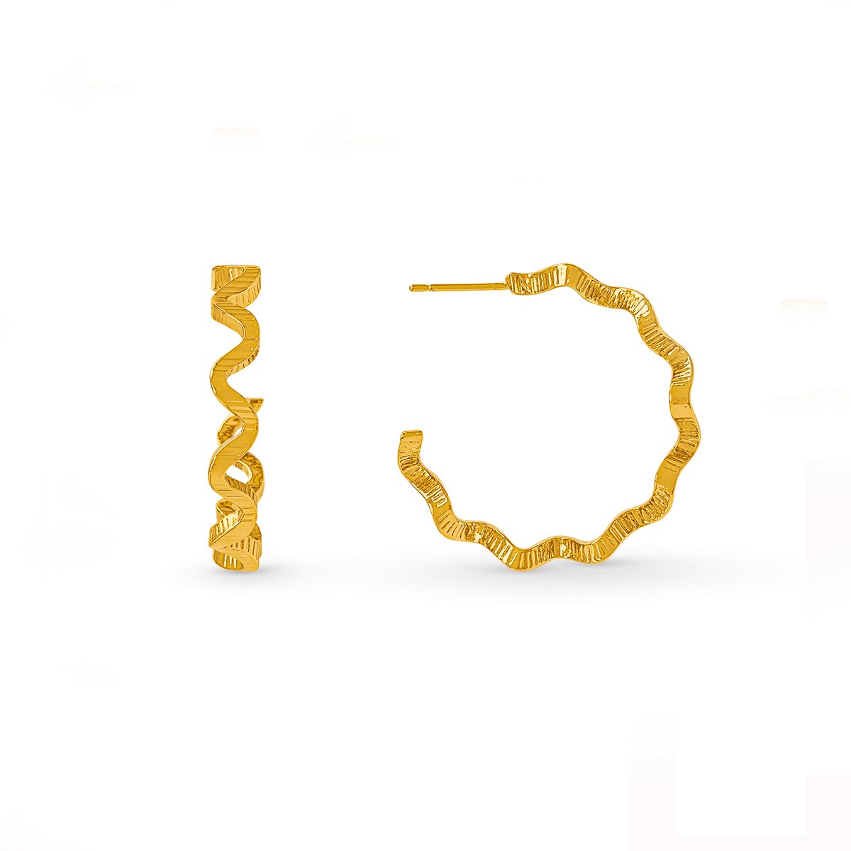 Orelia hoops met swirlvorm