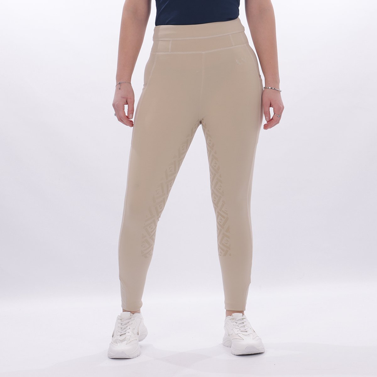 La Valencio Paardrijlegging La Valencio Lvxombo Full Grip Beige - 40