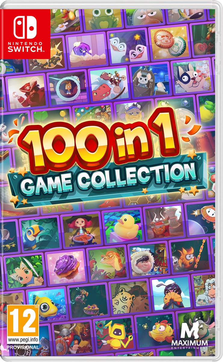 Maximum Games 100 In 1 Game Collection Duits, Engels, Spaans, Frans, Italiaans Nintendo Switch