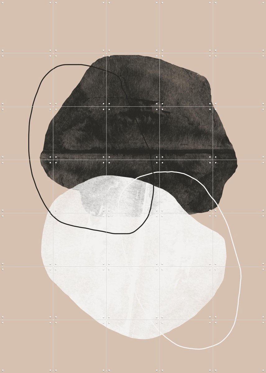 IXXI Cosmic Abstract, The Miuus Studio & Various - 100 x 140 cm - Gratis ophangtool - Grote wanddecoratie en posters - Illustraties, Line art