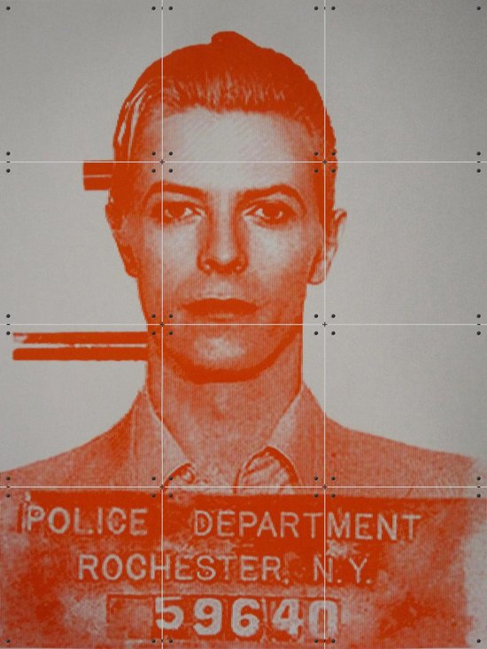 IXXI David Bowie, David Studwell & Bridgeman Images - 60 x 80 cm - Gratis ophangtool - Grote wanddecoratie en posters - Fotografie, Vintage, Mancave