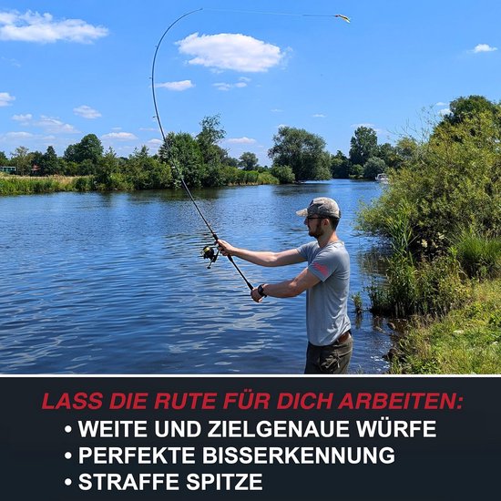 Spinhengels Set voor Snoek, Baars en Snoekbaars - Diverse Lengtes en Werpgewichten - Compleet Vispakket — afbeelding 2