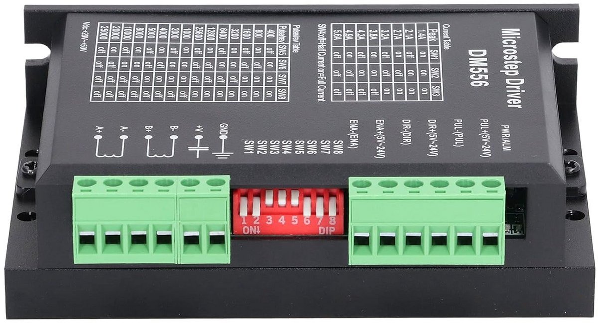 Stappenmotor Driver - Motor Controller - Precisie Beweging - Hoge Puls Respons - 5.6A - Grijs