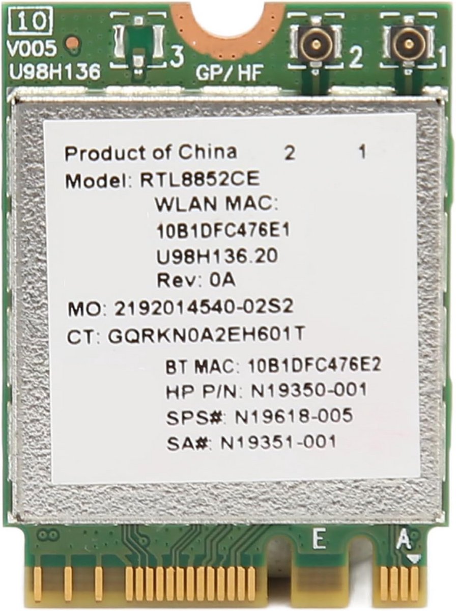Krachtige WiFi 6E Draadloze Kaart 5374 Mbps NGFF M.2 Adapter met Bluetooth 5.3