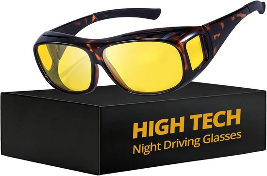 Night Driving Glasses Fit Over Correction Glasses Anti-Glare