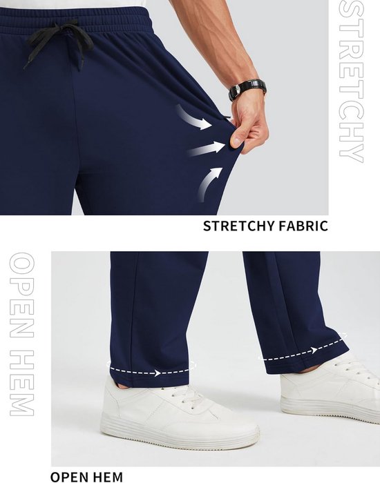 Lange Joggingbroek Heren met Zakken en Open Onderkant — afbeelding 2