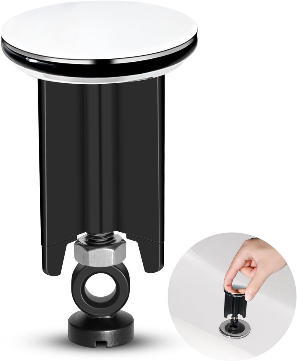 Universele Wastafelstop 40mm - Verstelbaar voor Badkamer en Keuken