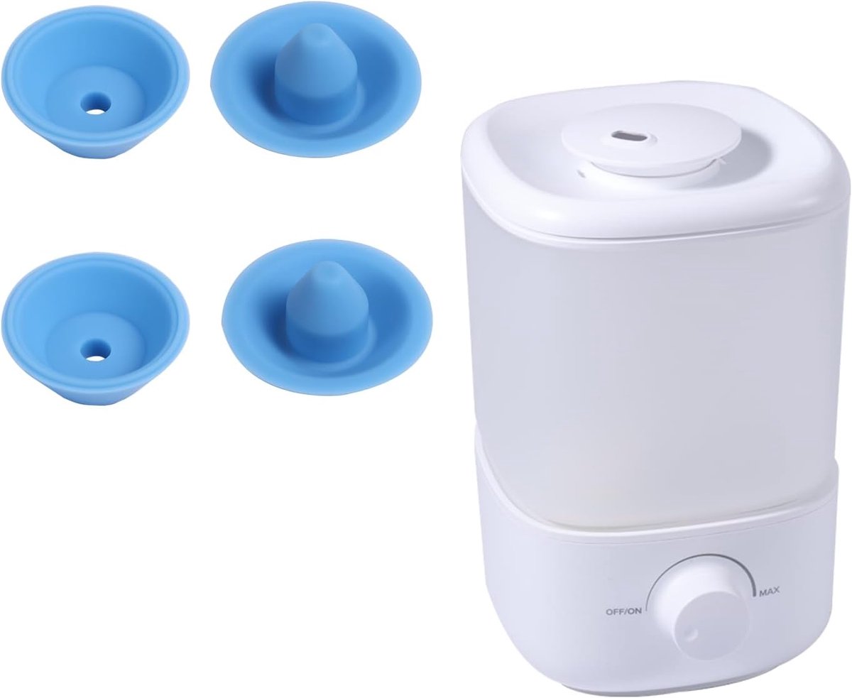 4x Siliconen Afdichtingspluggen voor 2.5L Mini Luchtbevochtiger Vervanging Onderdelen