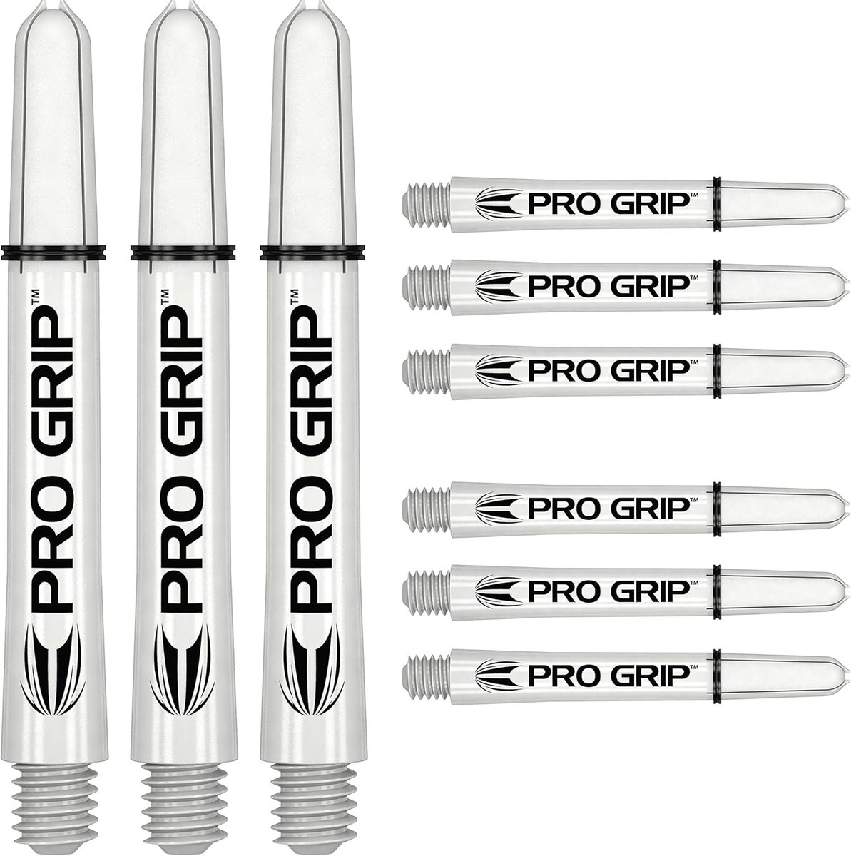 Dartpijlen Shafts Medium Wit Set van 3