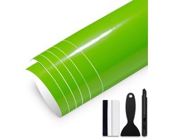 Glanzende Zelfklevende Car Wrapping Folie 30x150 cm Bubble Free voor Auto en Motorfiets