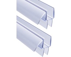 Lekvrije Afdichting Douchedeur Onderkant - Transparante Vinyl Strip voor Frameloze Deuren (10 mm Glas)