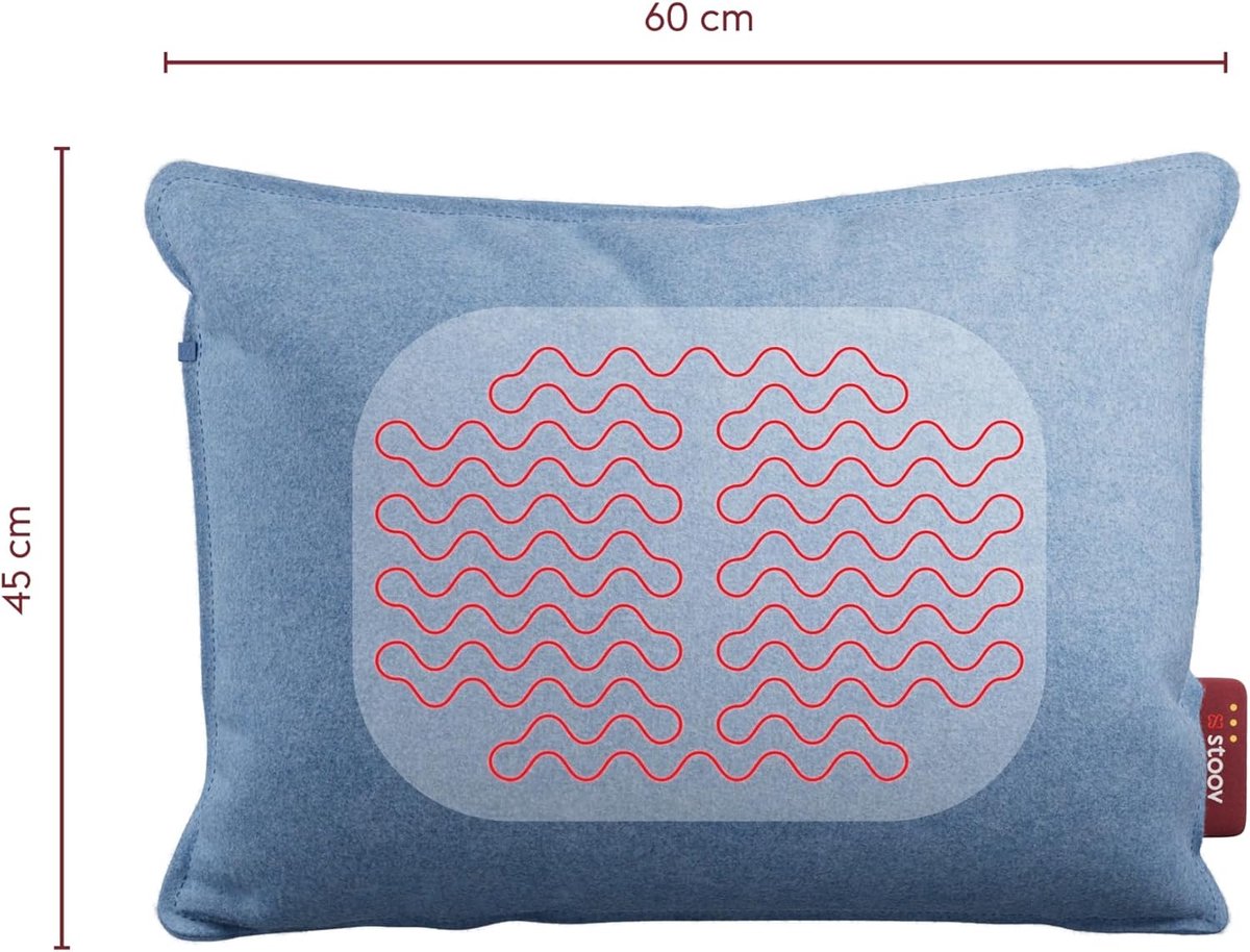 Draadloos Infrarood Warmtekussen 45x60 cm - Oplaadbaar & Instelbare Warmte
