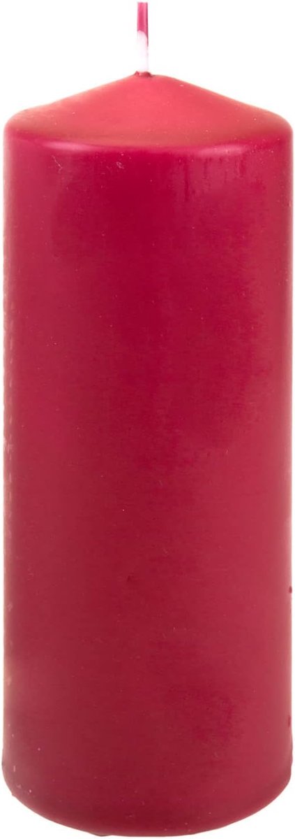 Pijler Kaars - Geurende Kaars - Sfeer Creëren - Langdurige Geur - 15cm Hoog - Rood