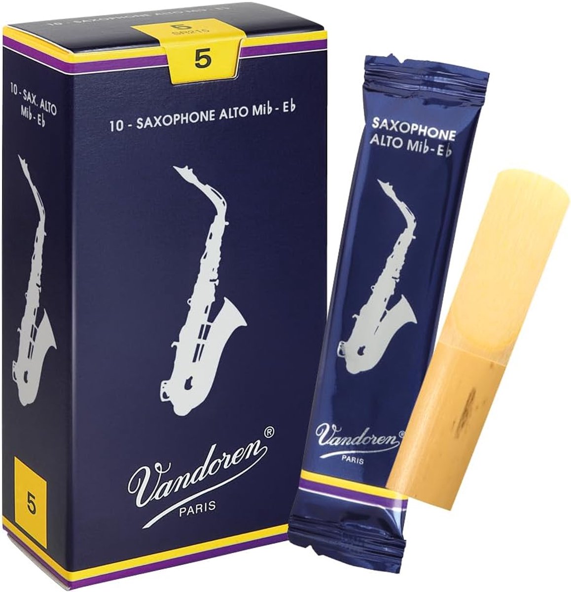 Traditionele rieten voor altsaxofoon - Sterkte 5 - Set van 10