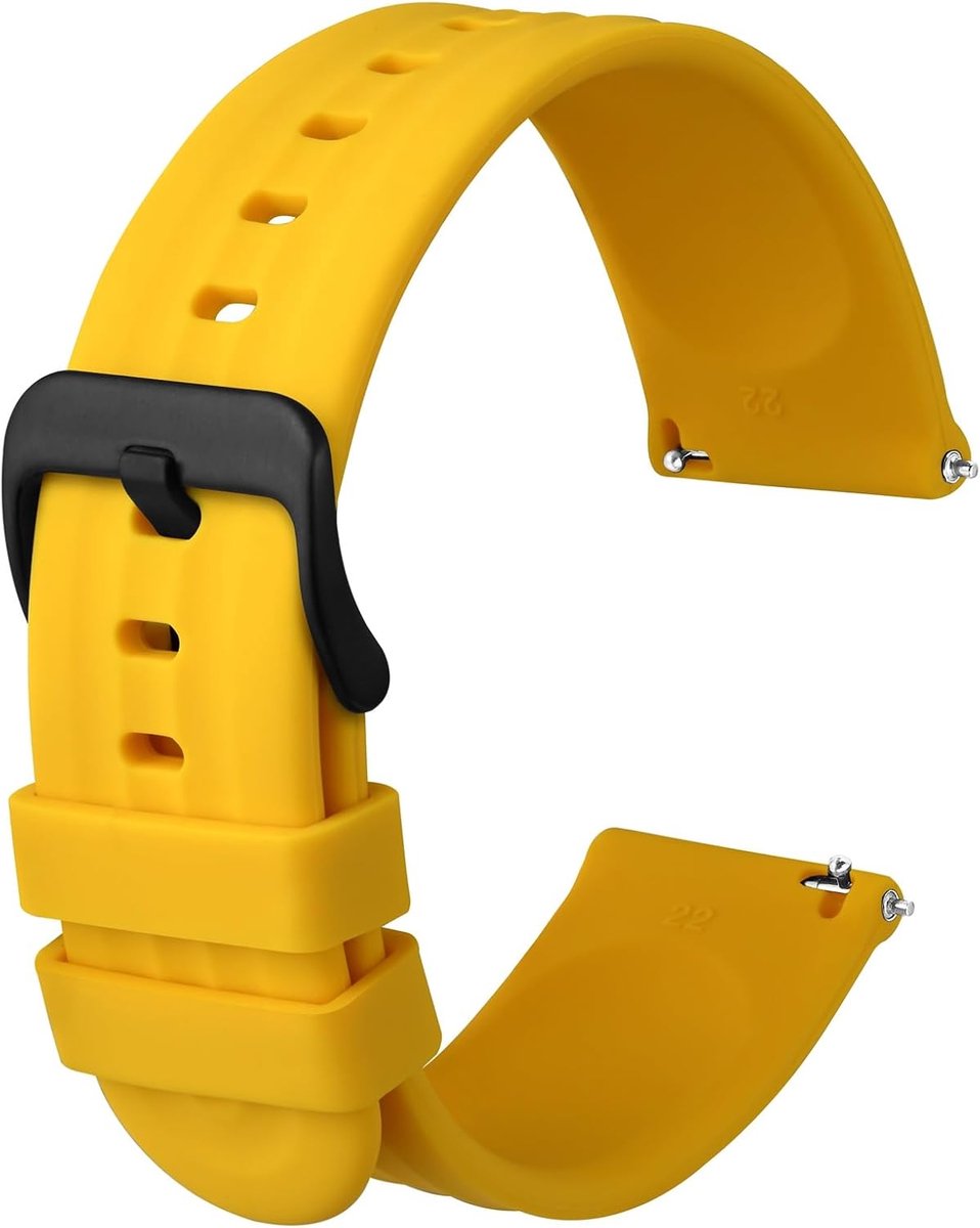 Flexibele Siliconen Horlogebandjes Snel Spuitbanden 18mm 20mm 22mm Universeel