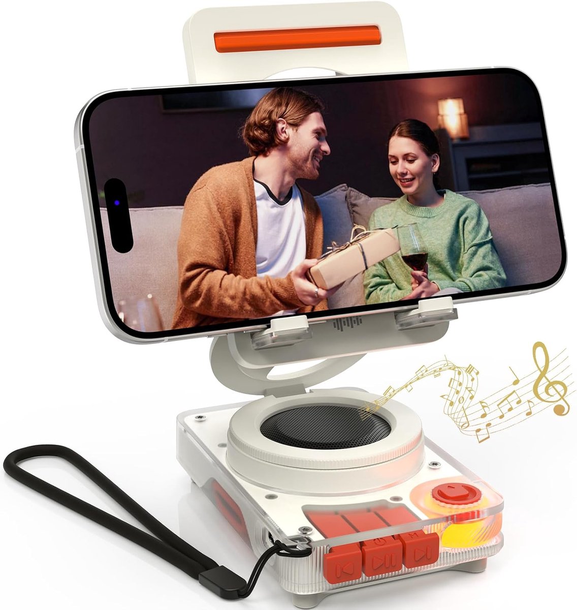 Draagbare Bluetooth Speaker met Telefoonstandaard en TF Card Slot - Draadloos & Compact