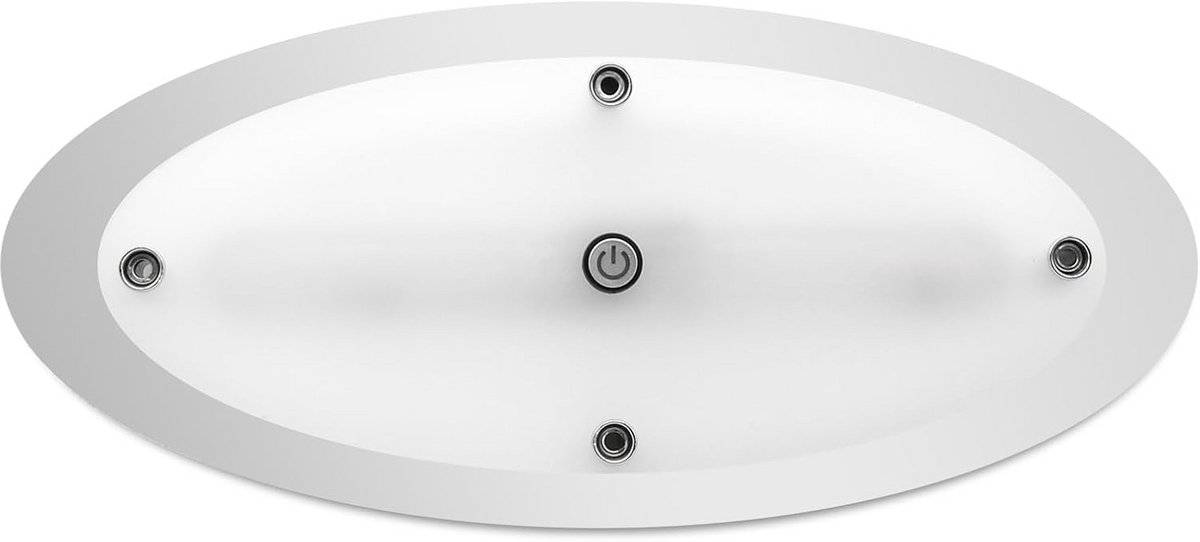 12V LED Plafondlamp met Schakelaar voor Camper en Caravan Warm Wit en Blauw Licht