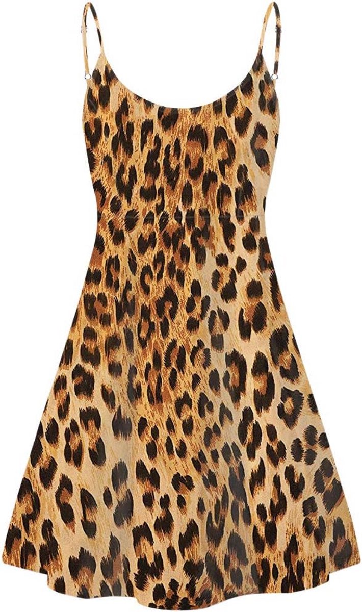 Dames Losvallende Zomerjurk Strand Swingjurk Mouwloos
