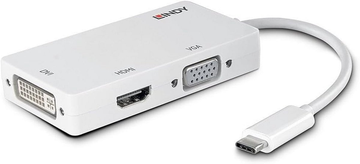 USB C naar Triple Display Adapter Ondersteunt 3 Schermen tegelijk
