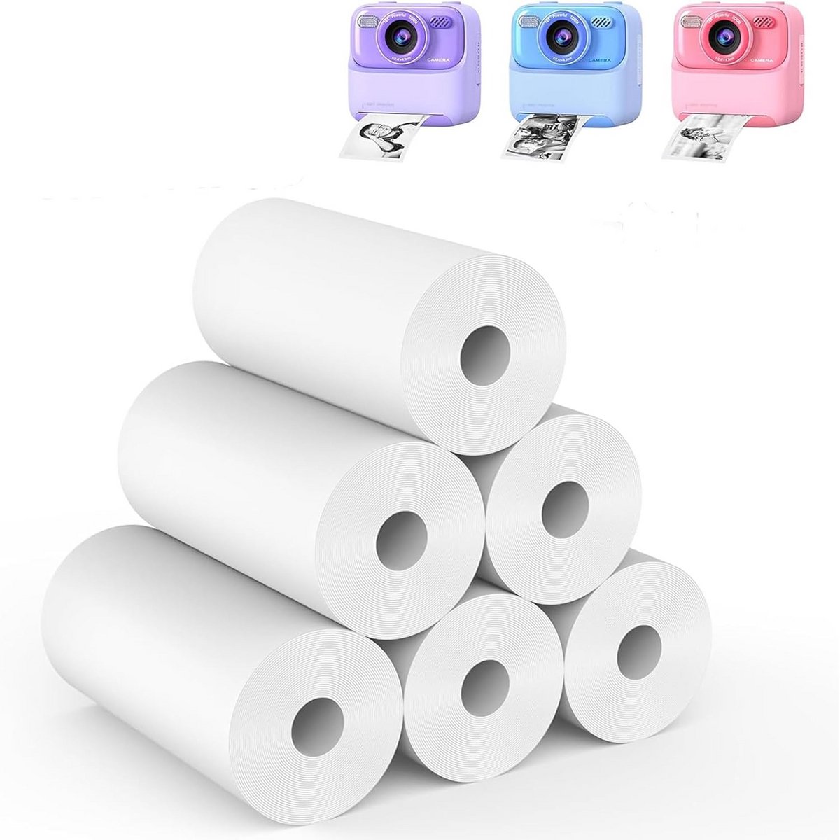 6 Rollen Thermisch Printpapier voor Instant Camera's voor Kinderen