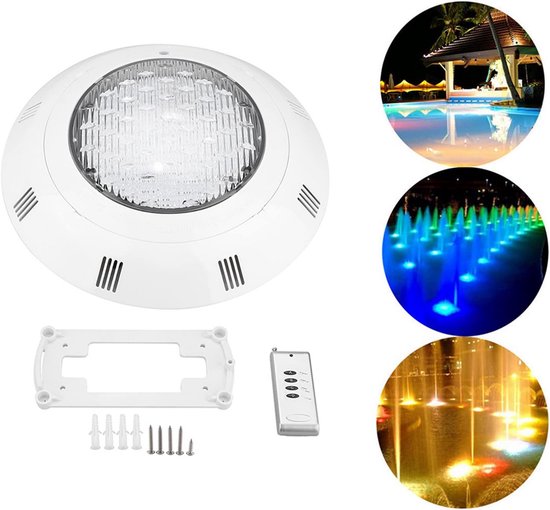 LED Zwembadverlichting 38W DC12V - RGB Onderwaterlamp Met Afstandsbediening, IP68 Waterdicht, Energiezuinig, Voor Zwembad, Vijver Of Spa