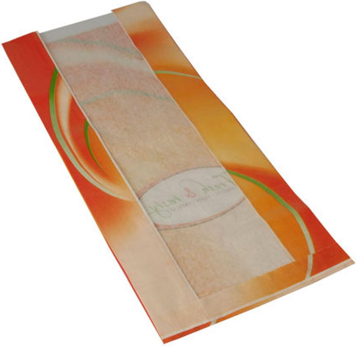 1000 Zakken met Zichtstreep voor Brood en Gebak - Wit 33x16x8,7 cm
