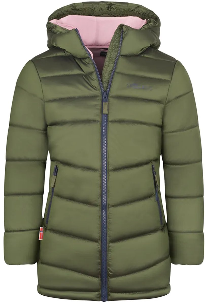 Trollkids Trondheim Coat Jas Groen 164 cm Meisje