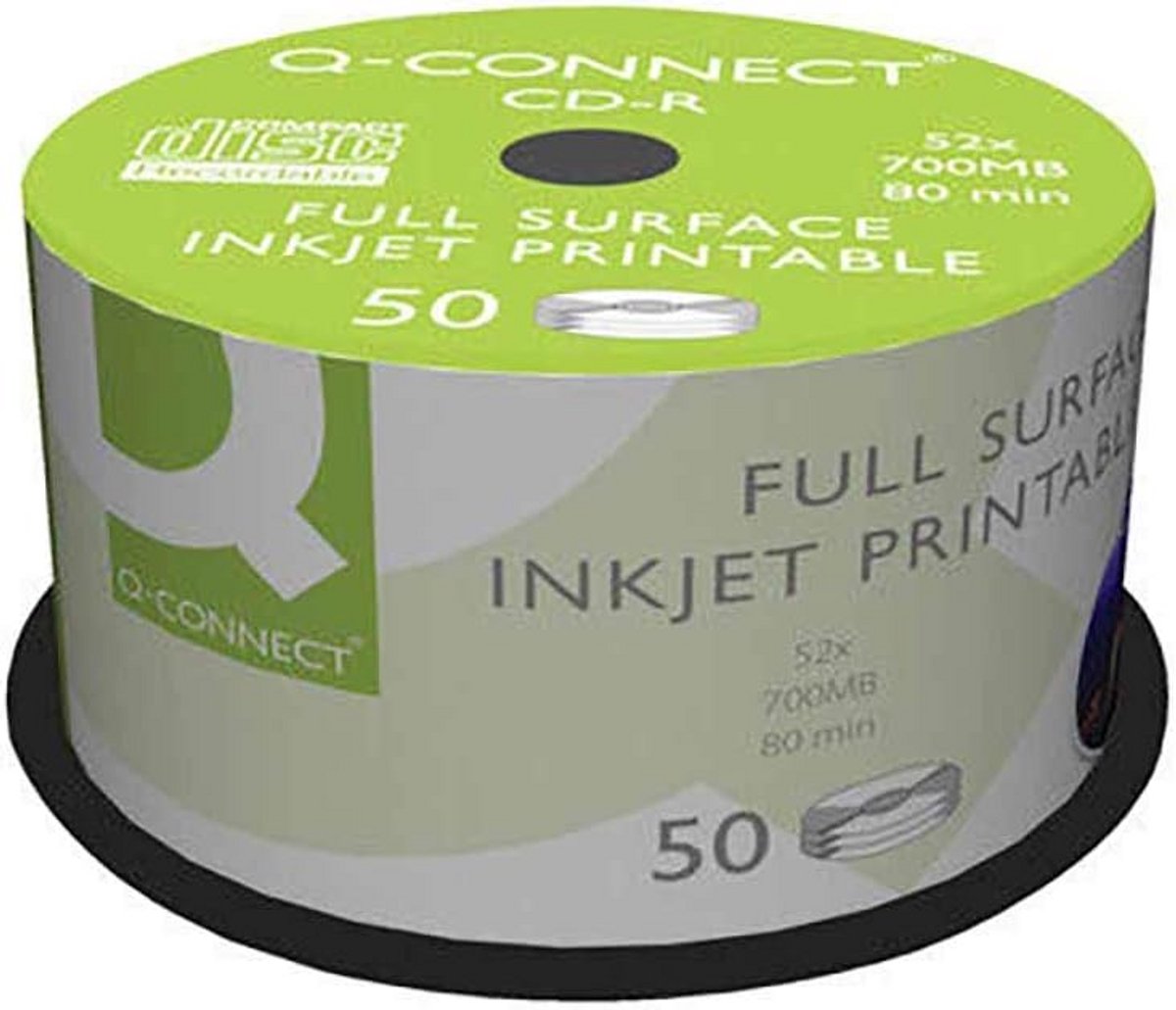 CD-R Bedrukbaar Inkjet 50 Stuks - 700 MB / 80 Minuten - 52x Snelheid