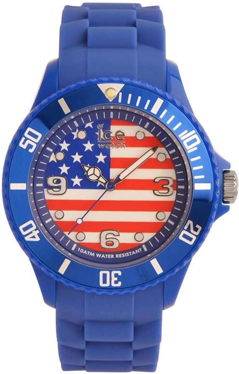 Herenhorloge XL analoog kwarts met siliconen band