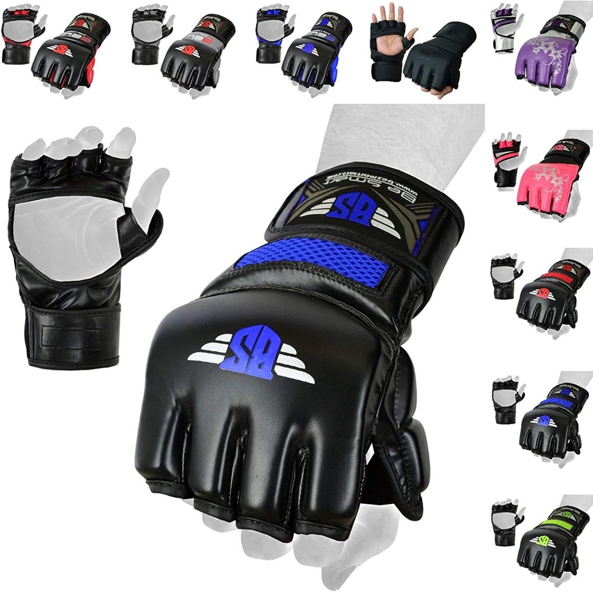 MMA Grappling Handschoenen met Gel Tech voor Mixed Martial Arts en Thaiboxen