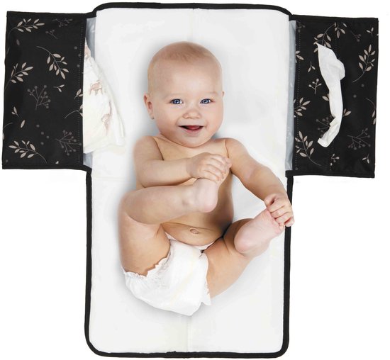 Dooky 3-in-1 Changing Pack - Romantic Leaves Black van Dooky — afbeelding 2