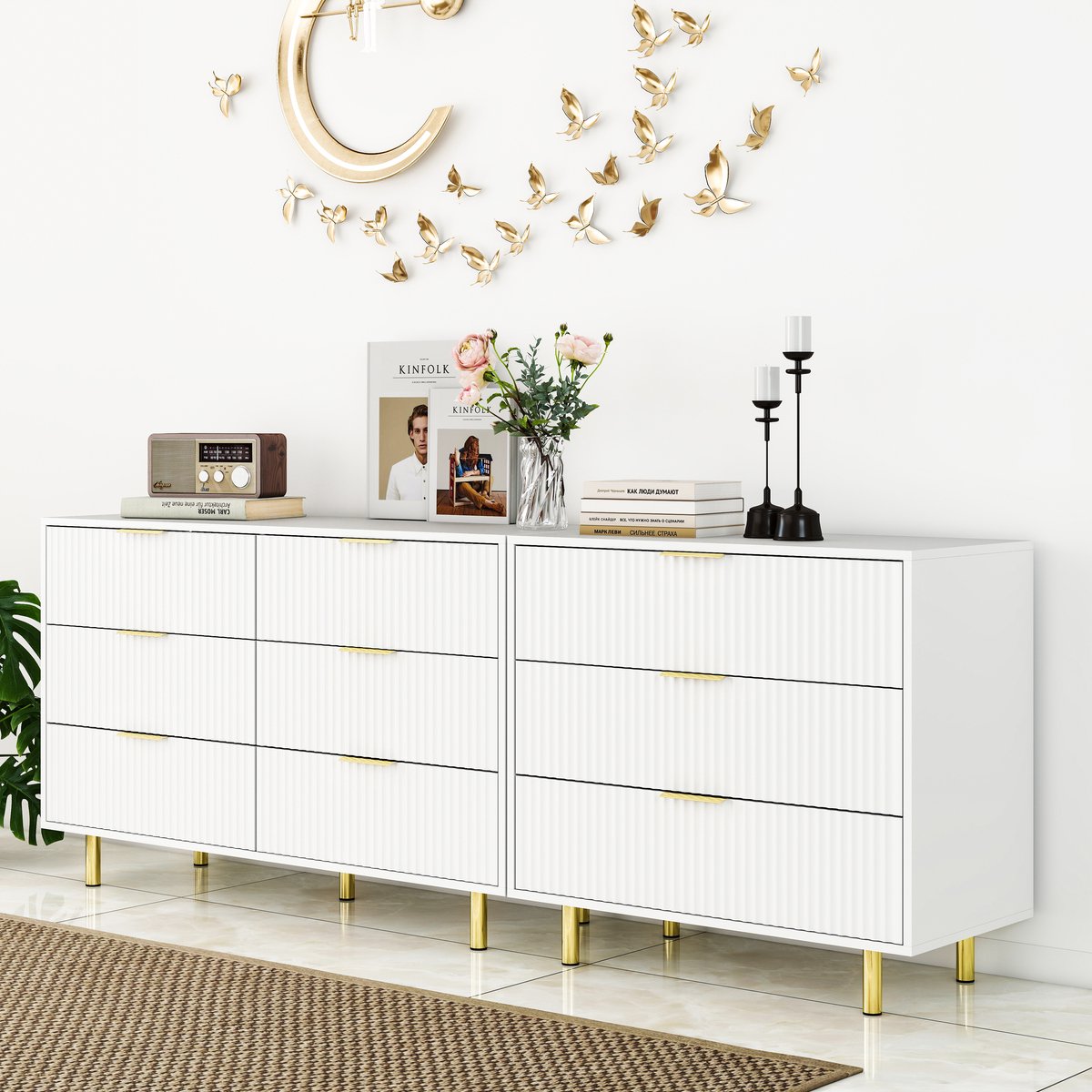 HAUSS SPOLE Dressoir - Modulair Met 9 Laden - Flexibele Opstelling Voor Slaapkamer En Hal
