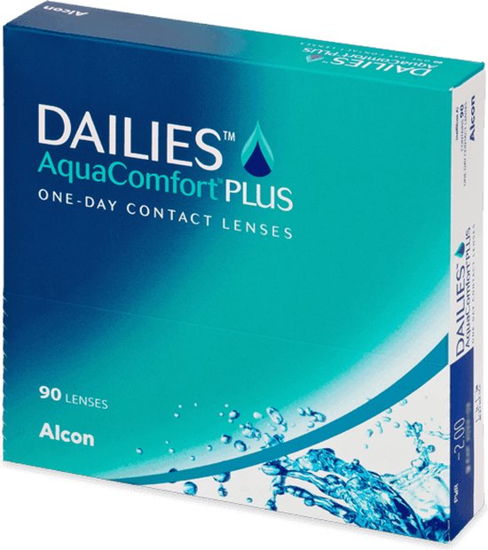 -5,50 Dailies Aqua Comfort Plus - Pack de 90 - Lentilles journalières - Lentilles de contact