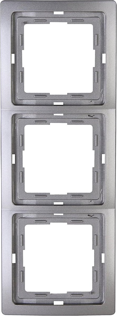 Afdekframe 3-voudig platina voor schakelmateriaal