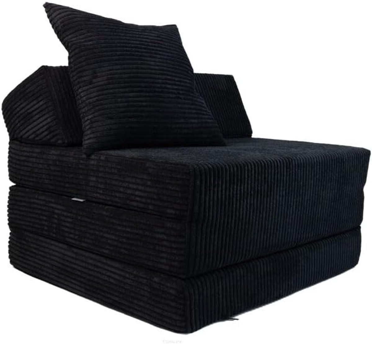 Opklapbare Matras 200x70x10cm met Hoofdsteun en Kussen - Uitvouwbaar Gastenbed