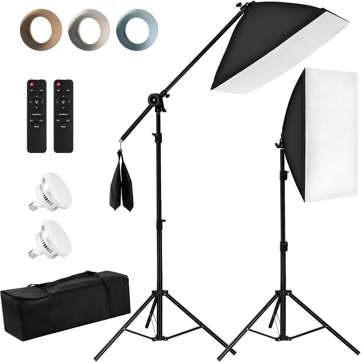 Fotostudio Softbox Set 50x70 cm met Twee Statieven
