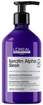 L'Oréal Professionnel Keratin Alpha Sleek Shampoo - Frizz- en volumecontrole - Langdurige zachtheid - 500ml