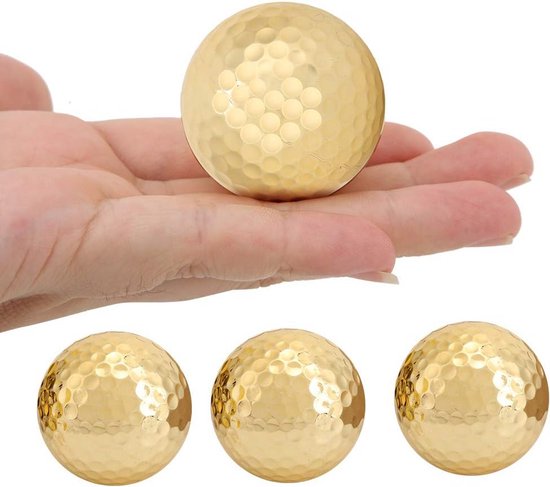 Hoogwaardige Vergulde Golfbal Dubbellaags voor Beginners en Oefenrondes — afbeelding 4