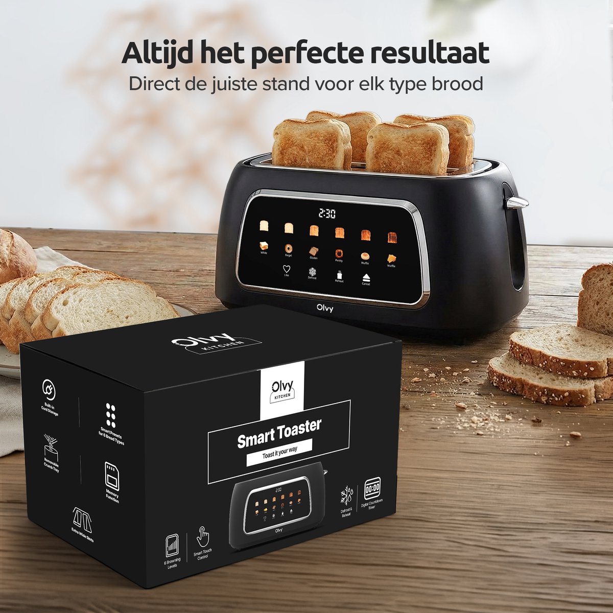 Olvy Broodrooster XL - Digitaal & Betrouwbaar thumbnail 5