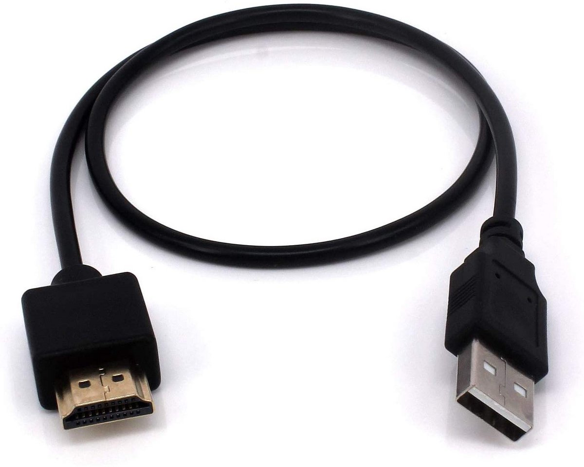 Korte USB 2.0 naar HDMI kabel Adaptor 50 cm