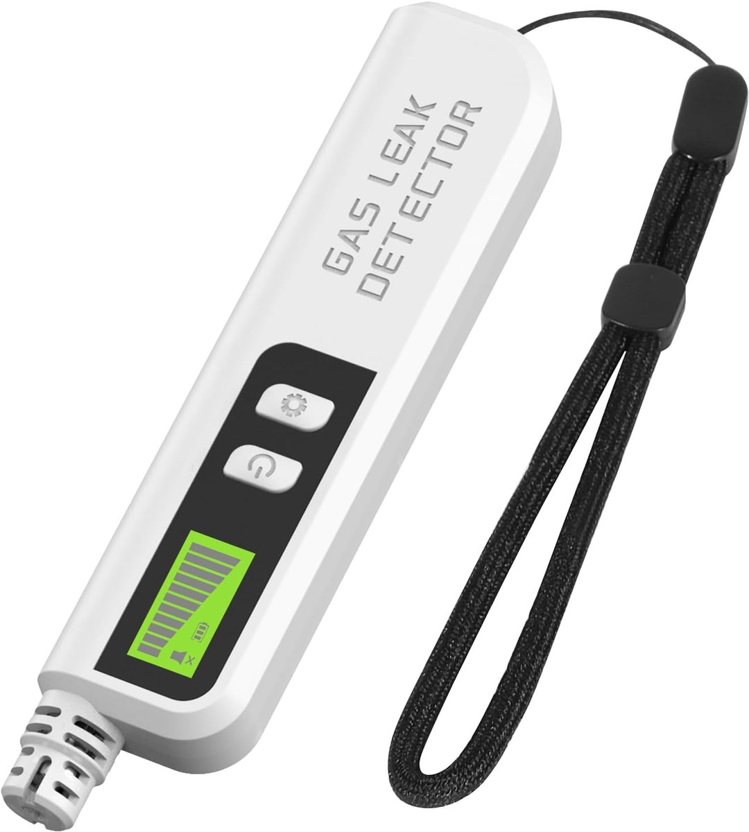 Gaslek Detector - Gasmelder - Veiligheid Thuis - Visueel en Hoorbaar Alarm - 15.4 x 4.1 x 3 cm - Wit