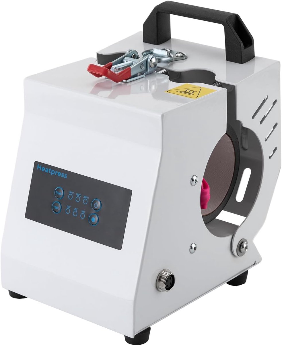 Sublimatie Mokpers 300 W - Heat Press voor Keramische, Glazen en Metalen Beakers - DIY Cilinderpers in Wit