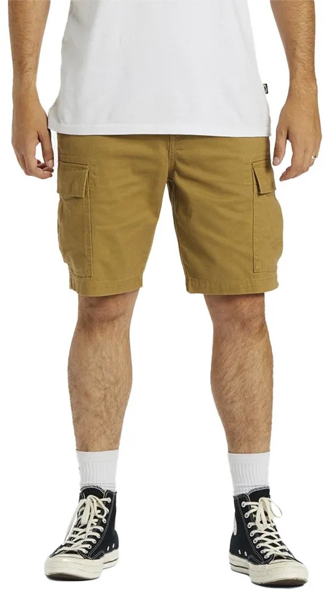 Billabong Combat Cargo Shorts 33 Man Khaki