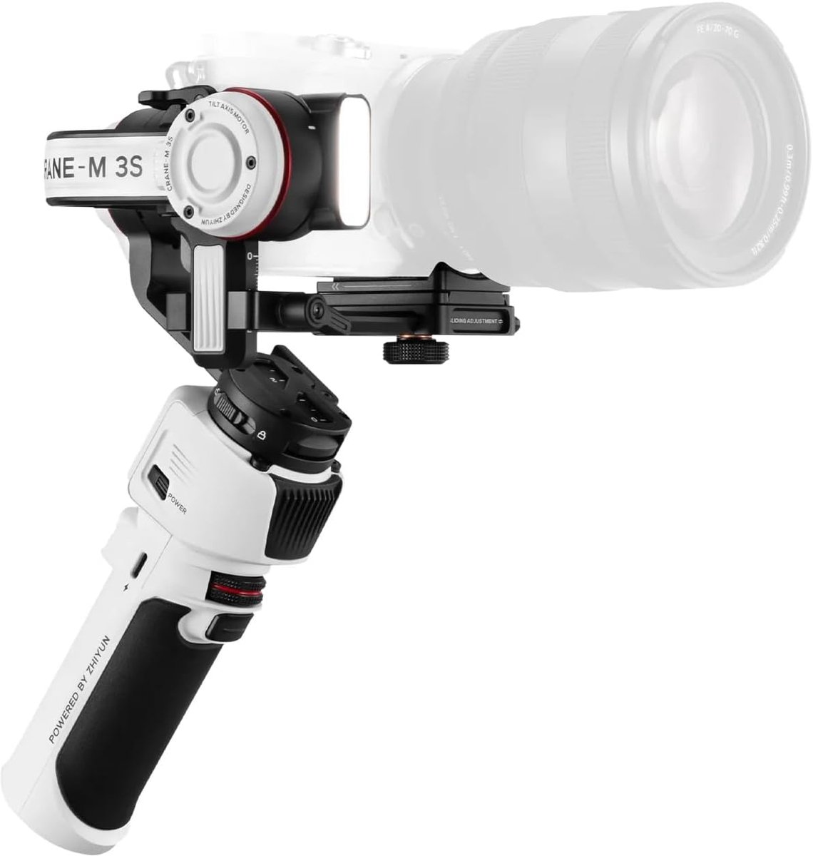 Compacte Stabilisator voor Camera's en Smartphones met Ingebouwde Verlichting