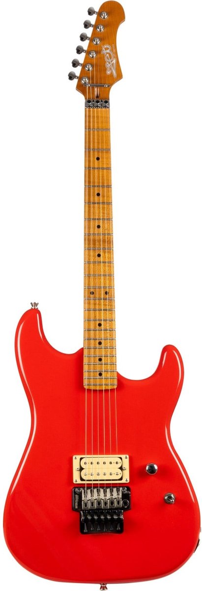 JET JS-700 RD H S-style Elektrische Gitaar Single Humbucker Wilkinson Double Locking Tremolo Rood
