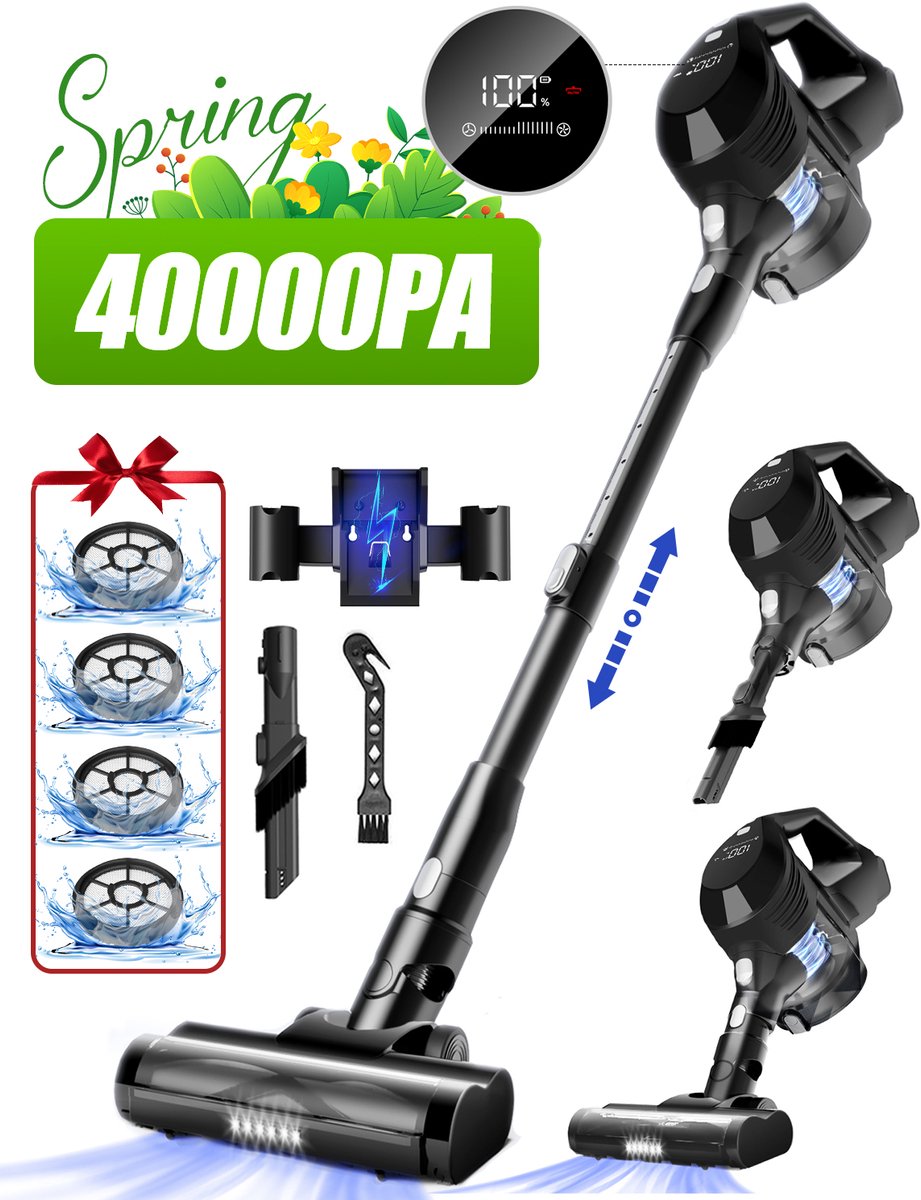 Elekiatech Steelstofzuiger Draadloos- 80000Pa - Elekiatech - €99,95