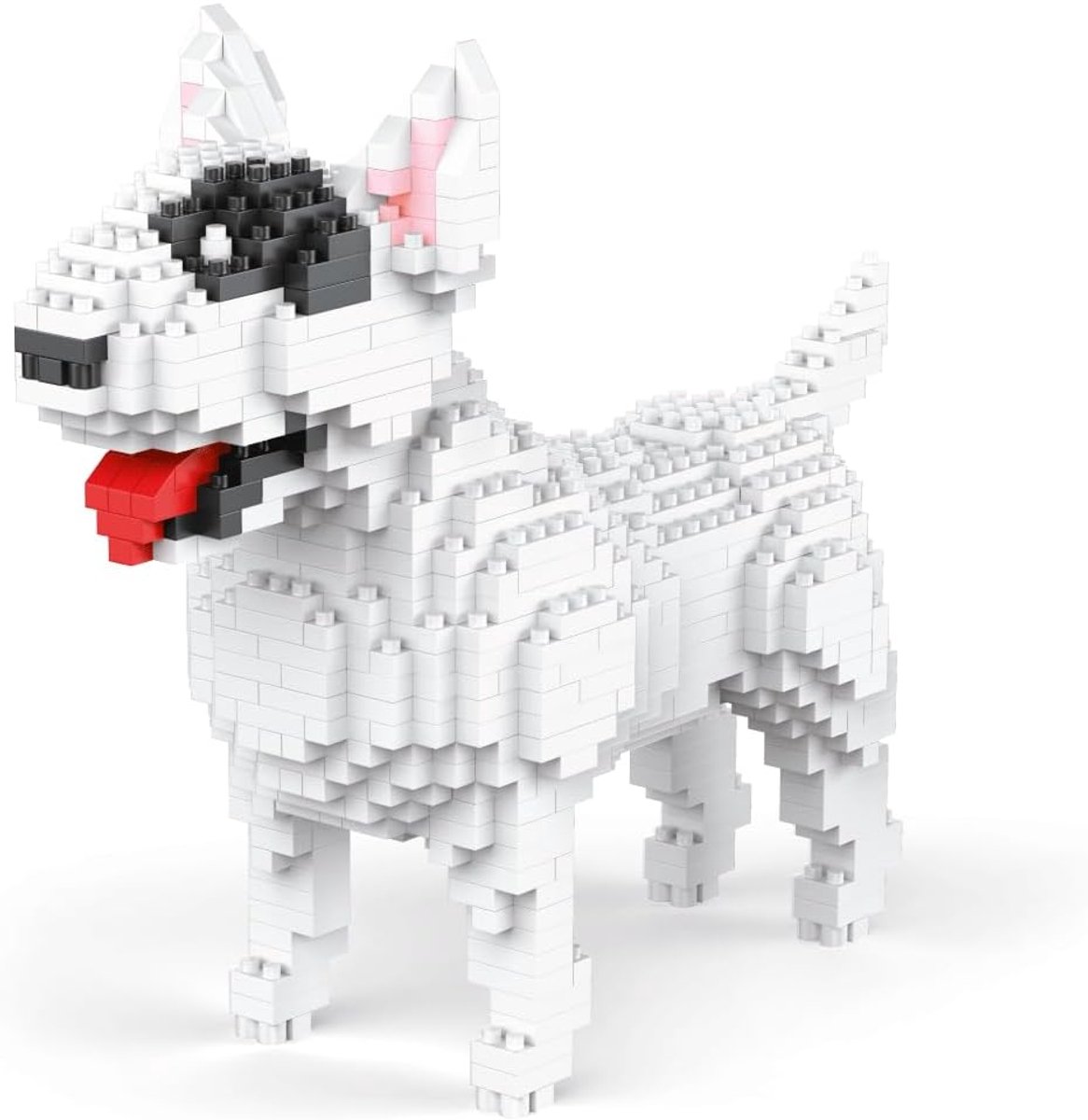 Bouwset Doberman Hond - Miniatuur Blokken Figuur - Creatief Bouwen - Gedetailleerd Ontwerp - 16 x 23 cm