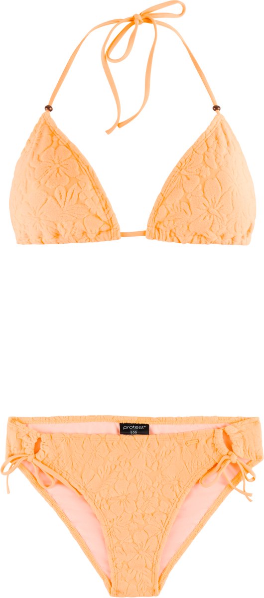 Protest PRTFiction Triangel bikini set Dames Koordsluiting Uitneembare vulling Normale pasvorm Medium dekking Oranje