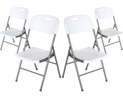 Set van 4 Opvouwbare Stoelen met Handvat voor Evenementen