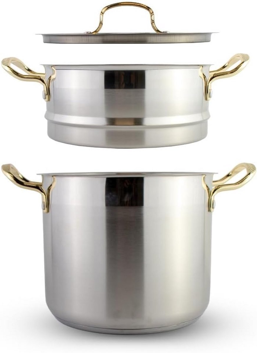 Couscous Pan - Stoompan - Traditioneel Koken - 3-in-1 Capaciteit - Tot 12 Liter